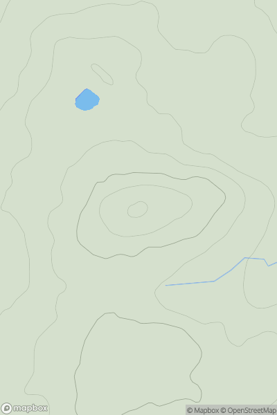 Thumbnail image for Pen y Foel [Anglesey and the Lleyn Peninsula] showing contour plot for surrounding peak